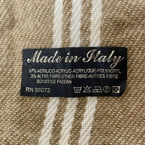 Vintage Cejon Tan Plaid Scarf - Picture 4 of 4